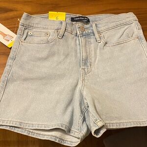 Calvin Klein Women's Soft Blue Jean Shorts